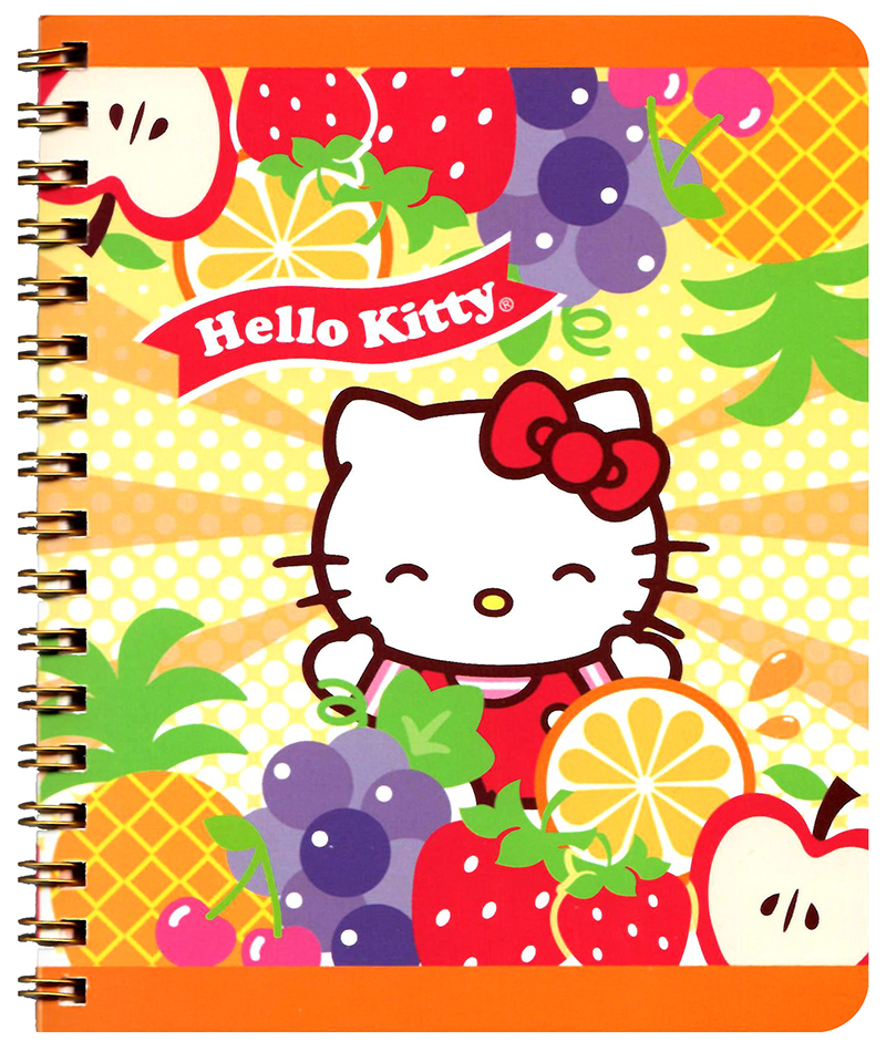 Sanrio Hello Kitty Tropical Fruit Spiral Notebook