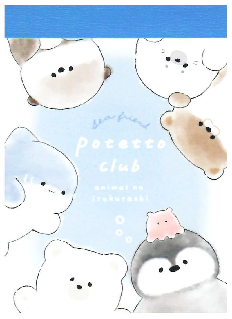Crux Potetto Club Animals Mini Memo Pad