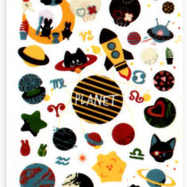 Funny Sticker World Planets & Space Sticker Sheet
