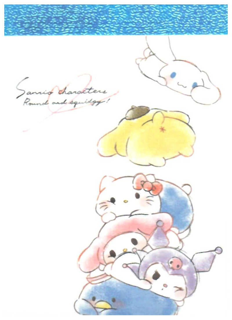 Sanrio Character Friends Pile Mini Memo Pad