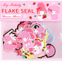 Sanrio My Melody Strawberries 40-Piece Flake Sticker Sack