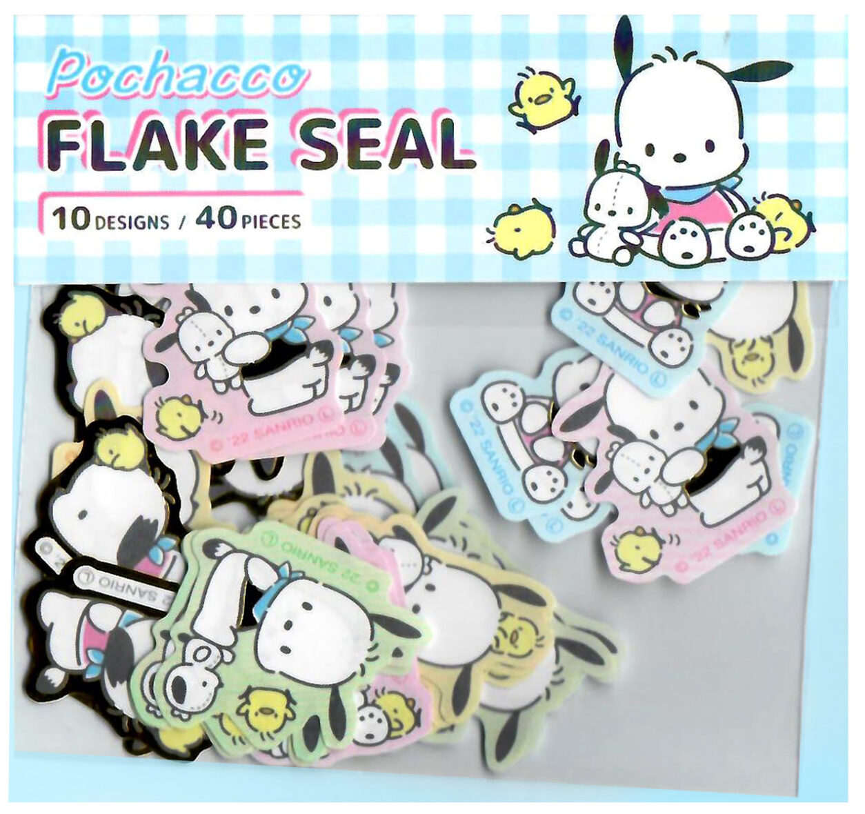 Sanrio Pochacco & Friends 40-Piece Flake Sticker Sack