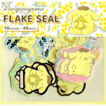Sanrio Pom Purin Flowers 40-Piece Flake Sticker Sack