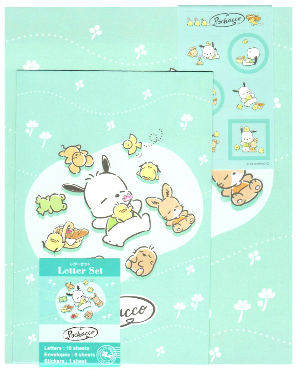 Sanrio Pochacco Picnic Letter Set w/ Stickers