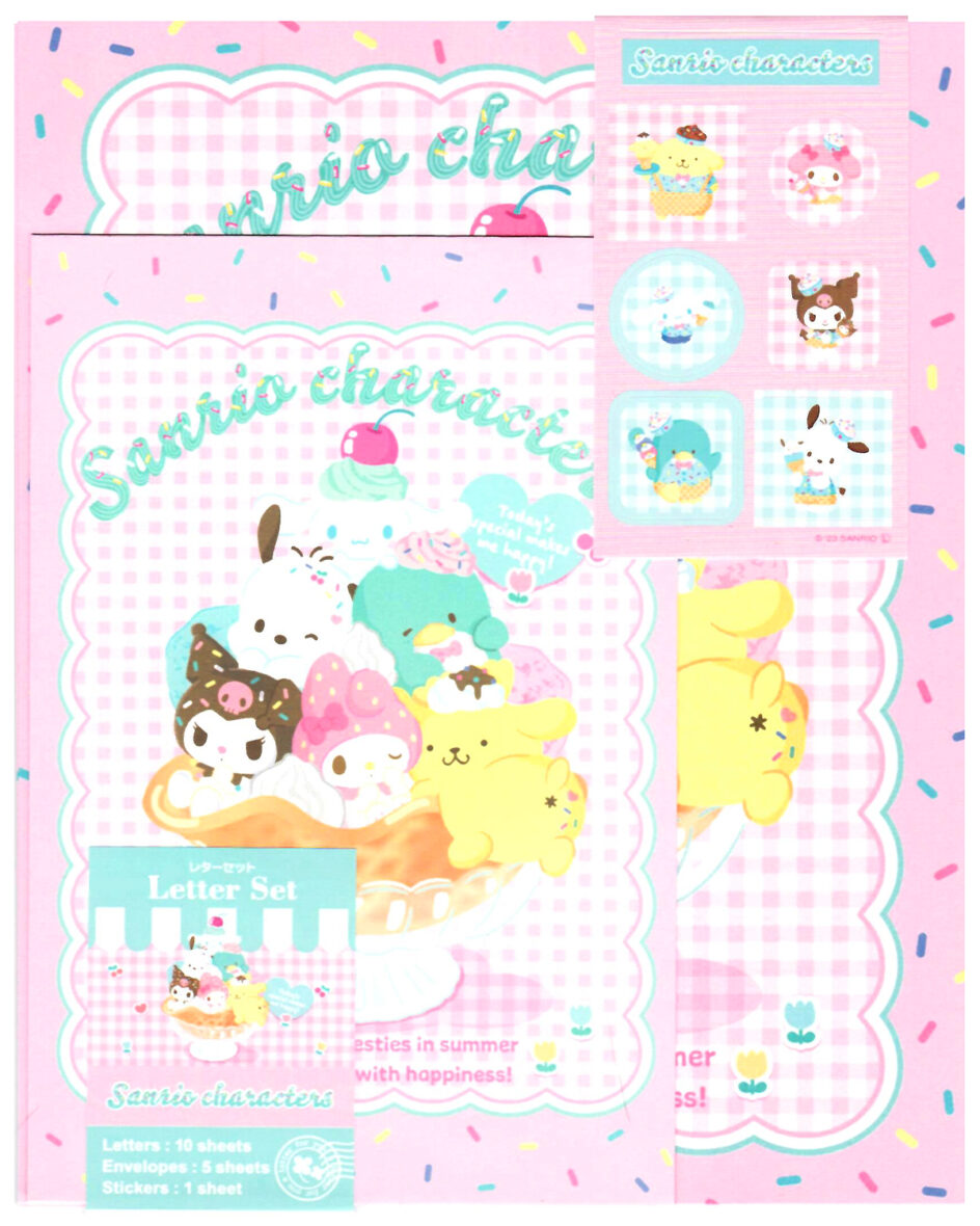 Sanrio Character Friends Letter Set w/ Stickers