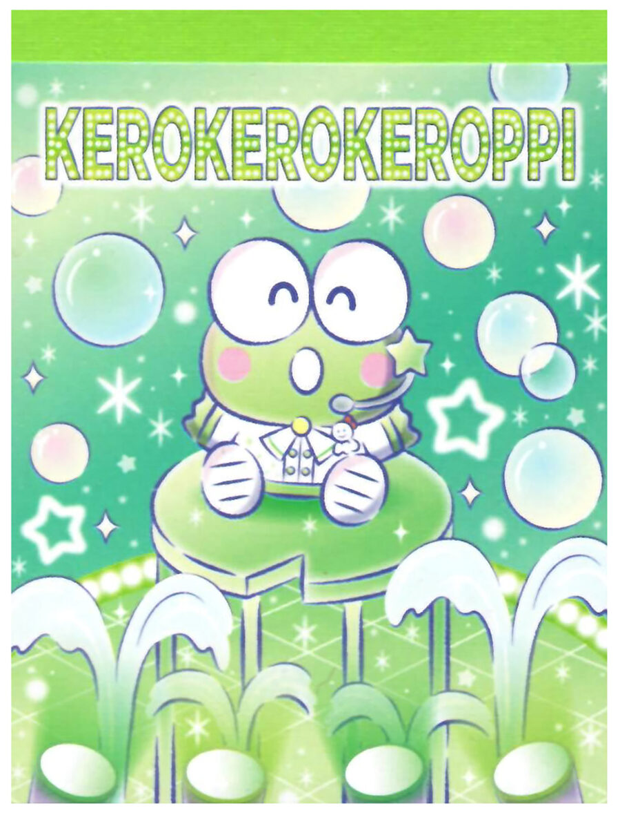 Sanrio Kero Keroppi Pop Star Big Mini Memo Pad
