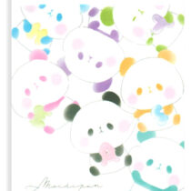 Kamio Rainbow Mochi Pandas Mini Memo Pad