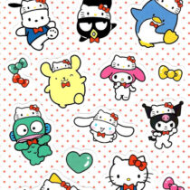 Sanrio 50th Anniversary Die-Cut Glossy Sticker Sheet