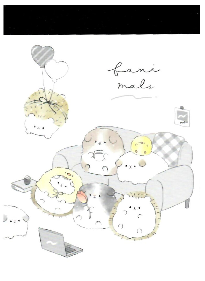 Crux Fanimals Lounging Mini Memo Pad