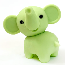 Iwako Elephant Mini Eraser: Green