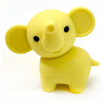 Iwako Elephant Mini Eraser: Yellow