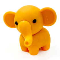 Iwako Elephant Mini Eraser: Orange