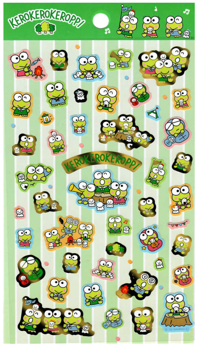 Sanrio Kero Keroppi Camping Jumbo Sticker Sheet