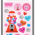 Bubble Gum "I Chews You" Valentines Sticker Sheet