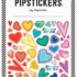 Love Die-Cut Plastic Hearts Sticker Sheet