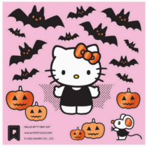 Hello Kitty & Friends Halloween Bats Sticker Sheet