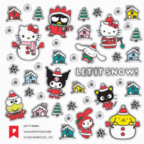 Hello Kitty & Friends Let it Snow Sticker Sheet