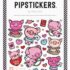 Cupig Pink Valentines Sticker Sheet