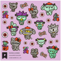 Hello Kitty & Friends Halloween Zombies Sticker Sheet