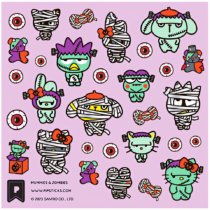 Hello Kitty & Friends Mummies & Zombies Sticker Sheet