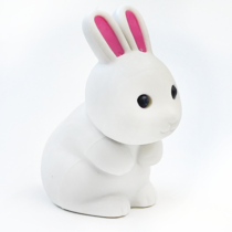 Iwako Barn Friends Mini Eraser: White Bunny