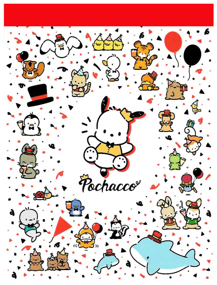 Sanrio Pochacco Confetti Big Mini Memo Pad