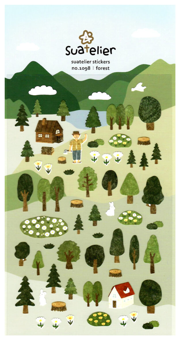Sautelier Forest Cabin Die-Cut Sticker Sheet