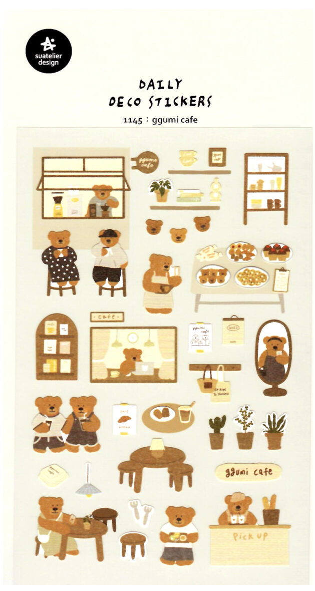 Sautelier Gummi Bear Cafe Die-Cut Sticker Sheet