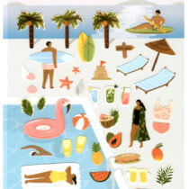 Sautelier Midsummer Pool Die-Cut Sticker Sheet