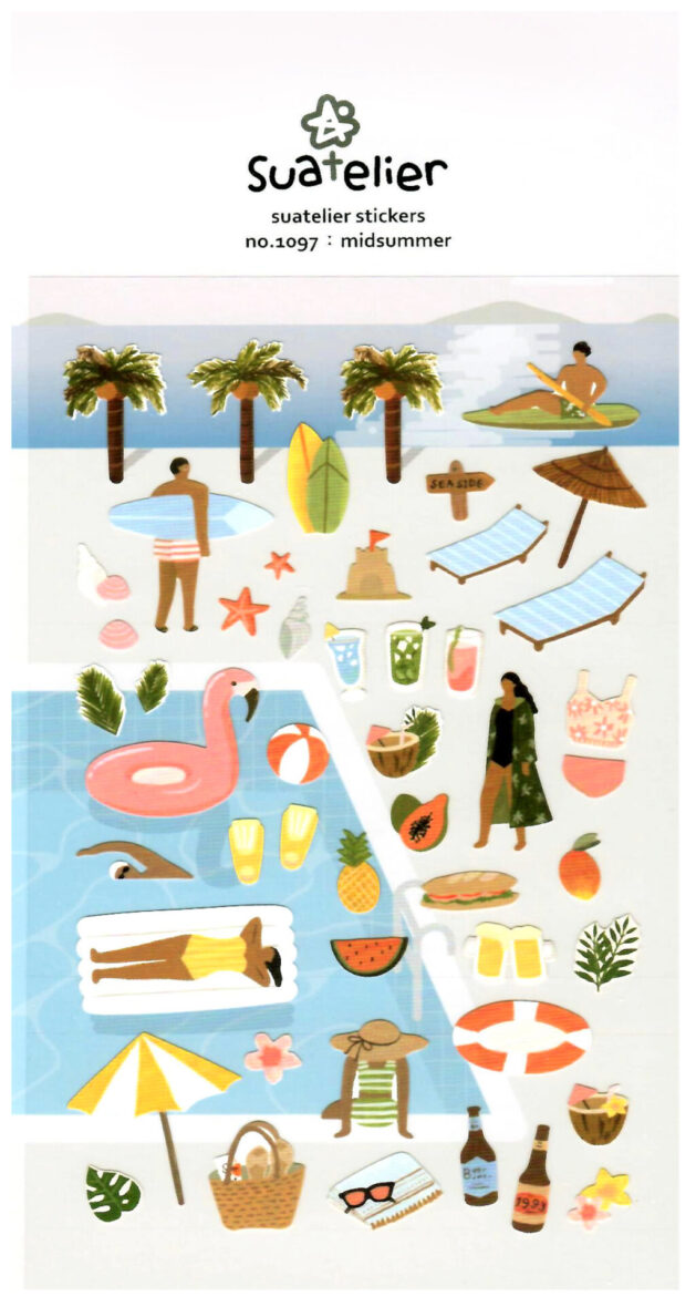 Sautelier Midsummer Pool Die-Cut Sticker Sheet
