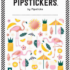 Kawaii Tropical Flamingo Metallic Sticker Sheet