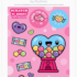 Love Bubble Gum Scratch n' Sniff Sticker Sheet