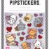 Cats Playing with Hearts Kawaii Sticker Sheet
