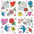 True Love Tattoos Kawaii Sticker Sheet