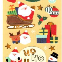 Mind Wave Santa Textured Paper Sticker Sheet