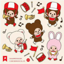 Monchhichi Music Band Die-cut Sticker Sheet