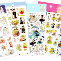 Funny Sticker World Fairy Tale 5-Design Sticker Sheet Set