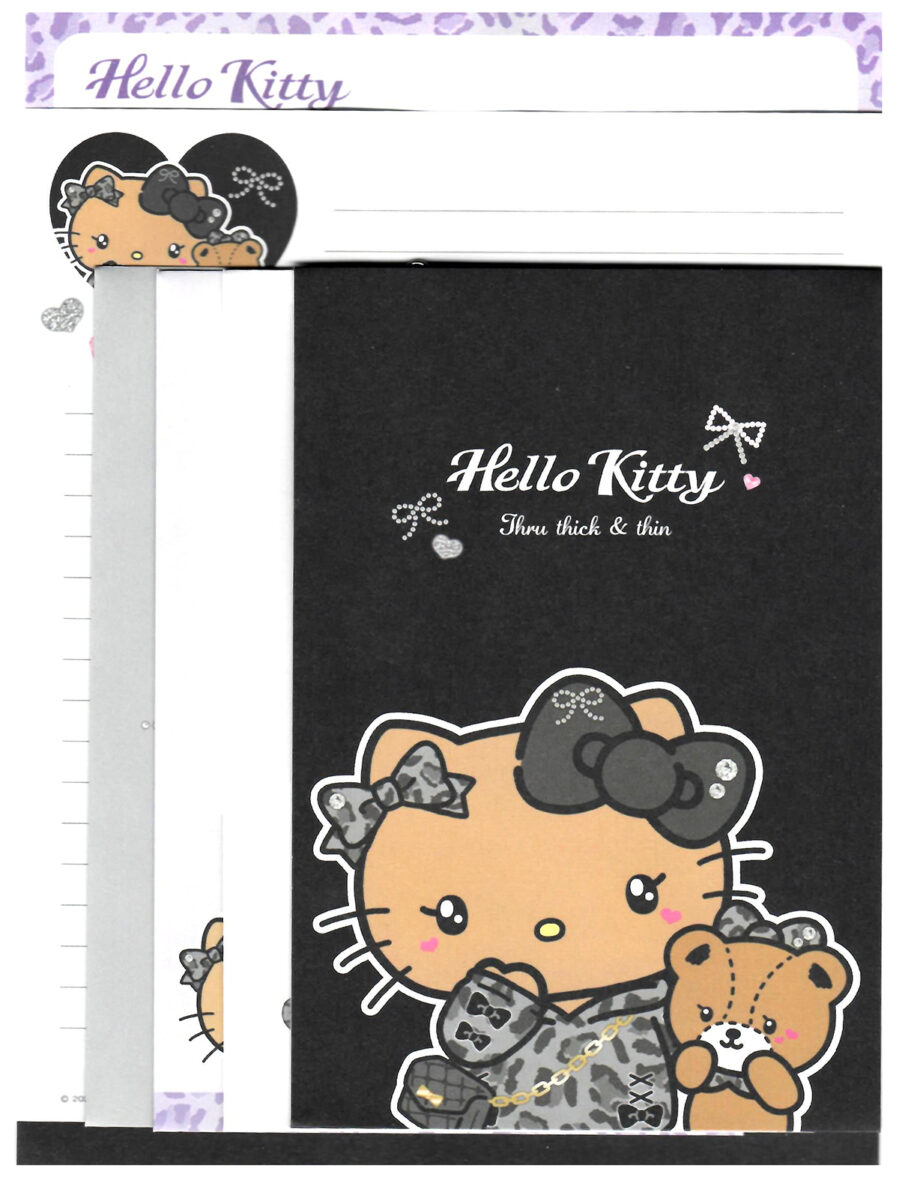 Sanrio Hello Kitty Kawaii Rebel 4-Design Letter Set
