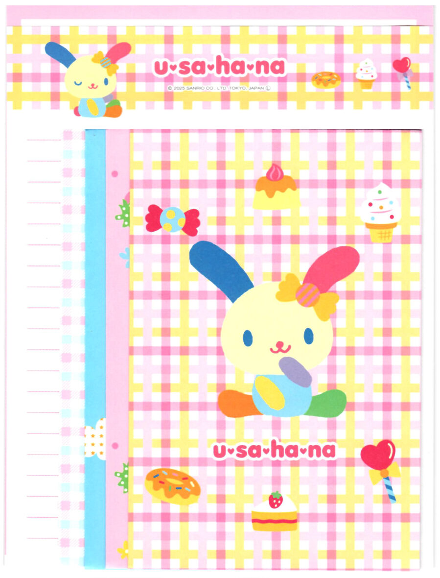 Sanrio U*SA*HA*NA Sweets 4-Design Letter Set