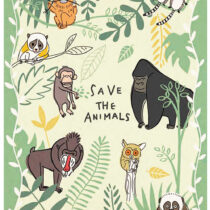 Shinzi Katoh Jungle Life Postcard