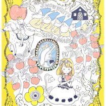 Shinzi Katoh Snow White Gold Foil Postcard