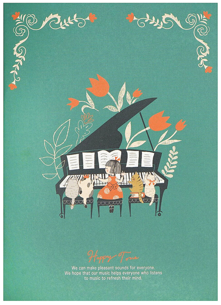 Shinzi Katoh Happy Tone Piano A5 Notebook