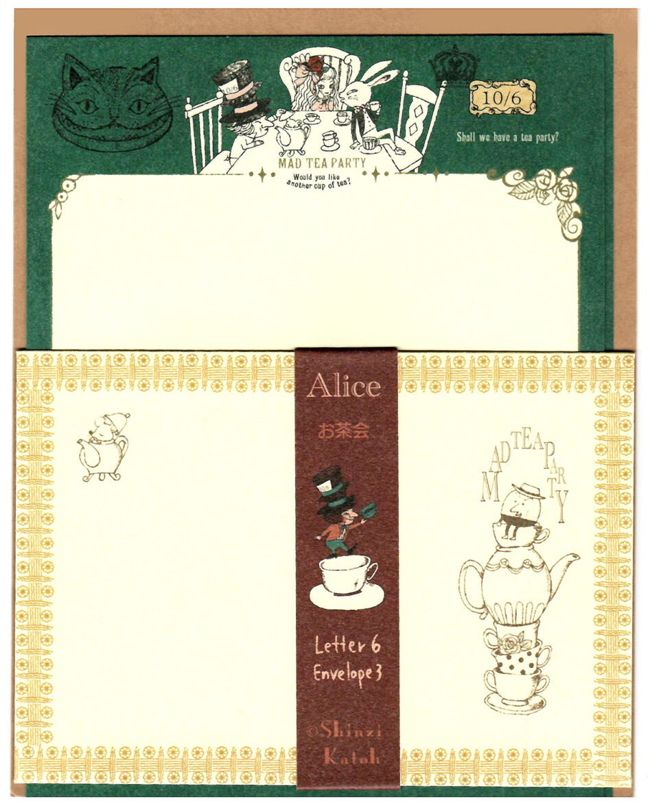 Shinzi Katoh Alice Mad Tea Party Letter Set