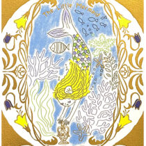 Shinzi Katoh The Little Mermaid Gold Foil Postcard