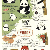 Shinzi Katoh Zoo Idol Sticker Sheet: Pandas