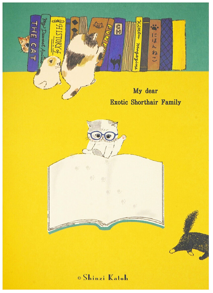 Shinzi Katoh Library Cats A5 Notebook