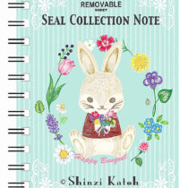 Shinzi Katoh Flower Rabbit Seal Collection Sticker Book