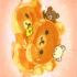 San-x Rilakkuma Honey Pancakes Big Mini Memo Pad