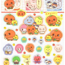 San-x Cute Fruit Family Sticker Sheet