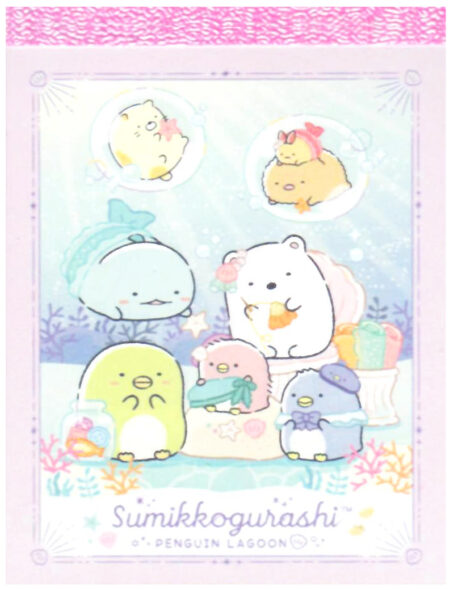 San-x Sumikko Gurashi Lagoon Mini Memo Pad: Relax